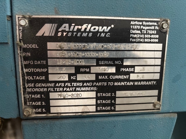 사진 사용됨 AIRFLOW Dust collector 판매용