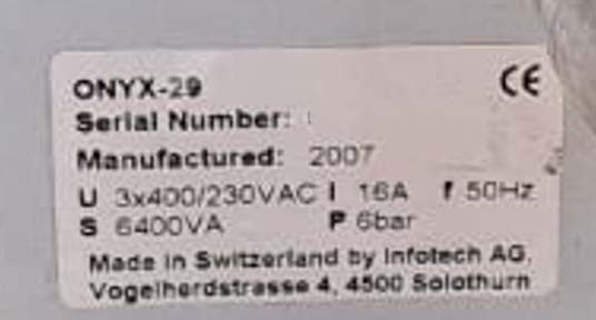 Foto Verwendet AIRVAC / ZEVAC Onyx 29 Zum Verkauf