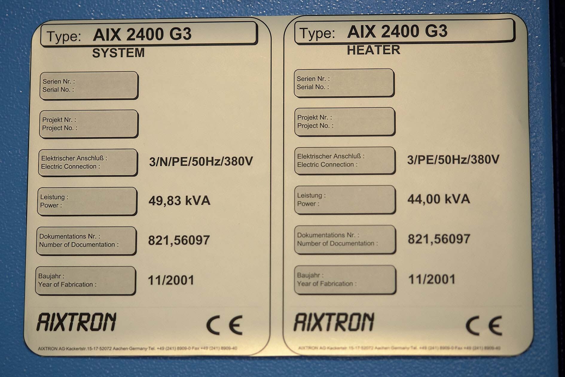 Foto Verwendet AIXTRON 2400 G3 Zum Verkauf