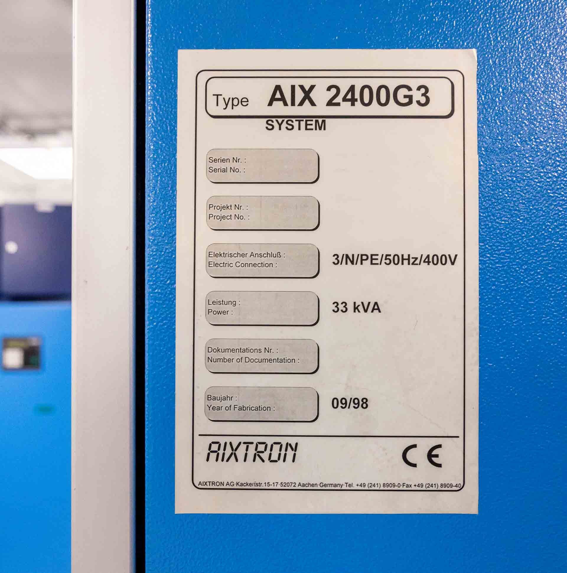 Photo Used AIXTRON AIX 2600 G3 HT For Sale
