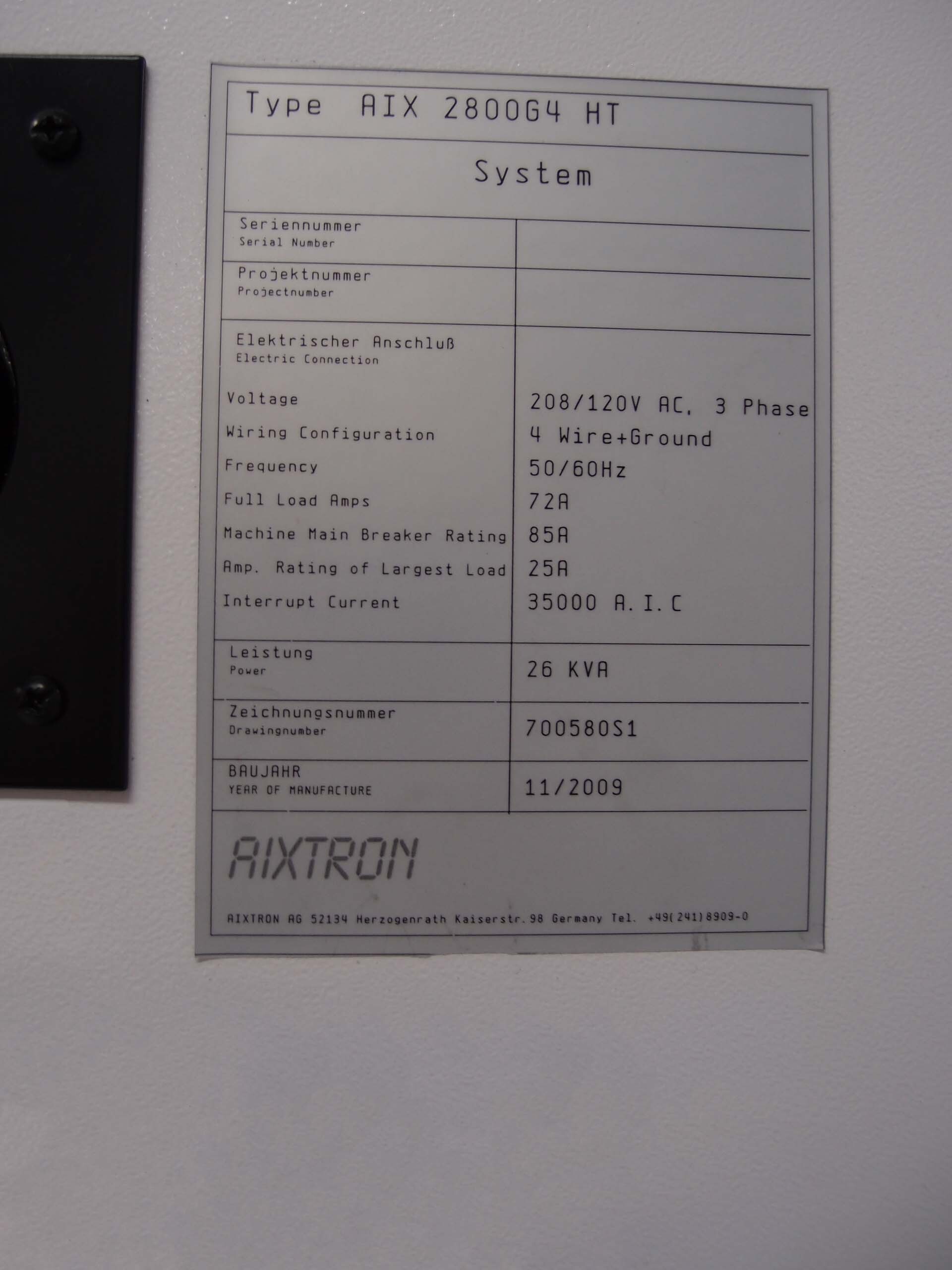 图为 已使用的 AIXTRON AIX 2800 G4 HT 待售