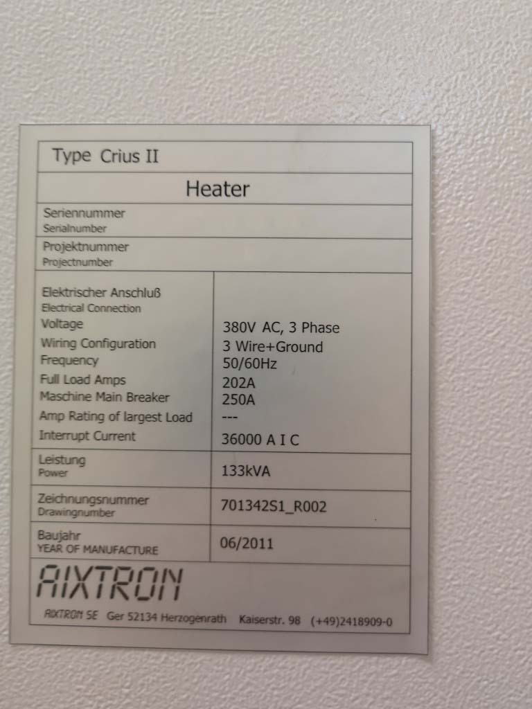 Photo Utilisé AIXTRON Crius II À vendre