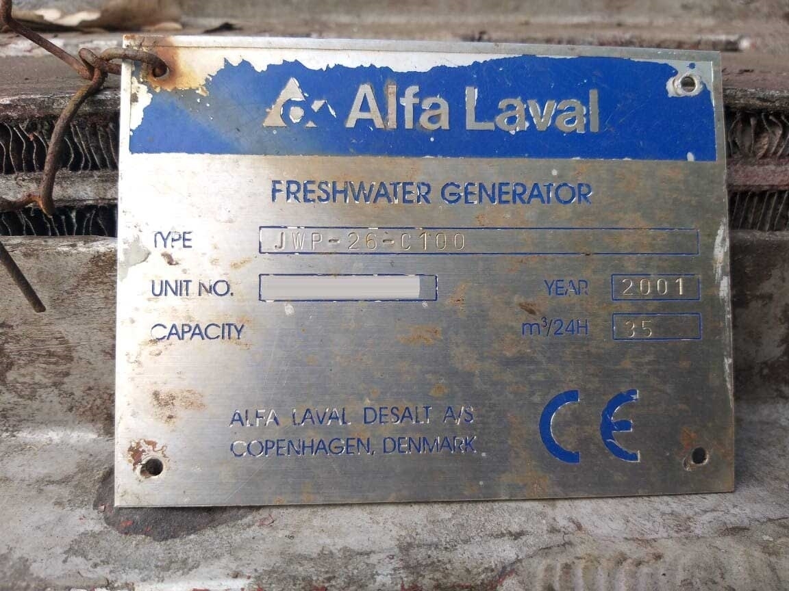 圖為 已使用的 ALFA LAVAL JWP-26-C100 待售