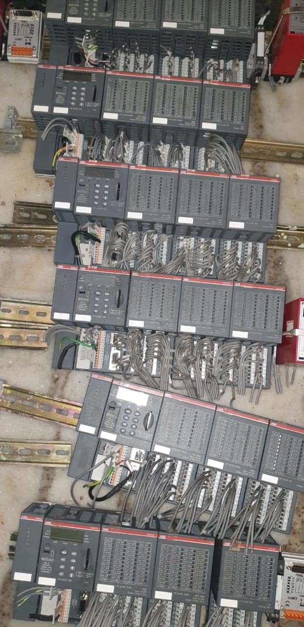 Photo Used ABB Lot of spare parts For Sale