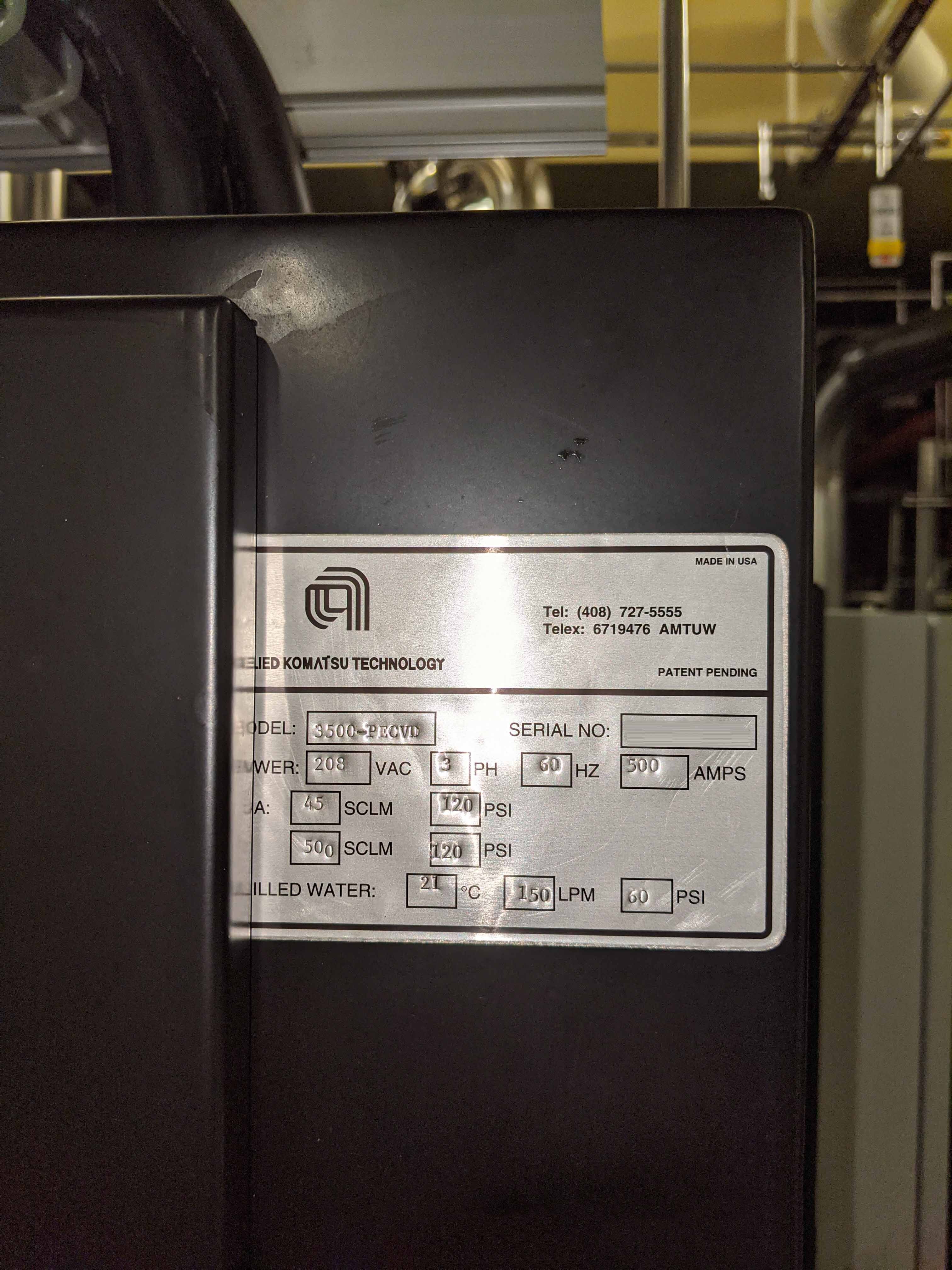 Photo Used AMAT / APPLIED MATERIALS 3500 For Sale