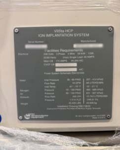 圖為 已使用的 AMAT / APPLIED MATERIALS / VARIAN VIISta HCP+ 待售