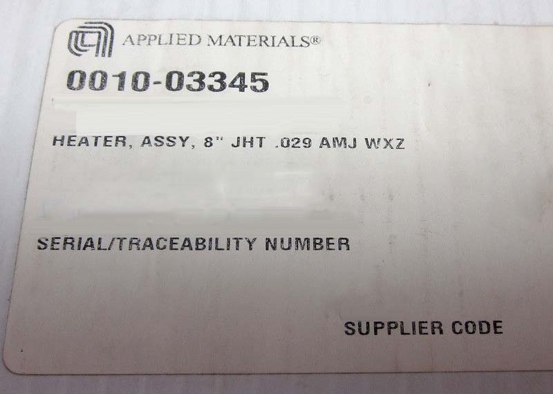 Photo Used AMAT / APPLIED MATERIALS 0010-03345 For Sale