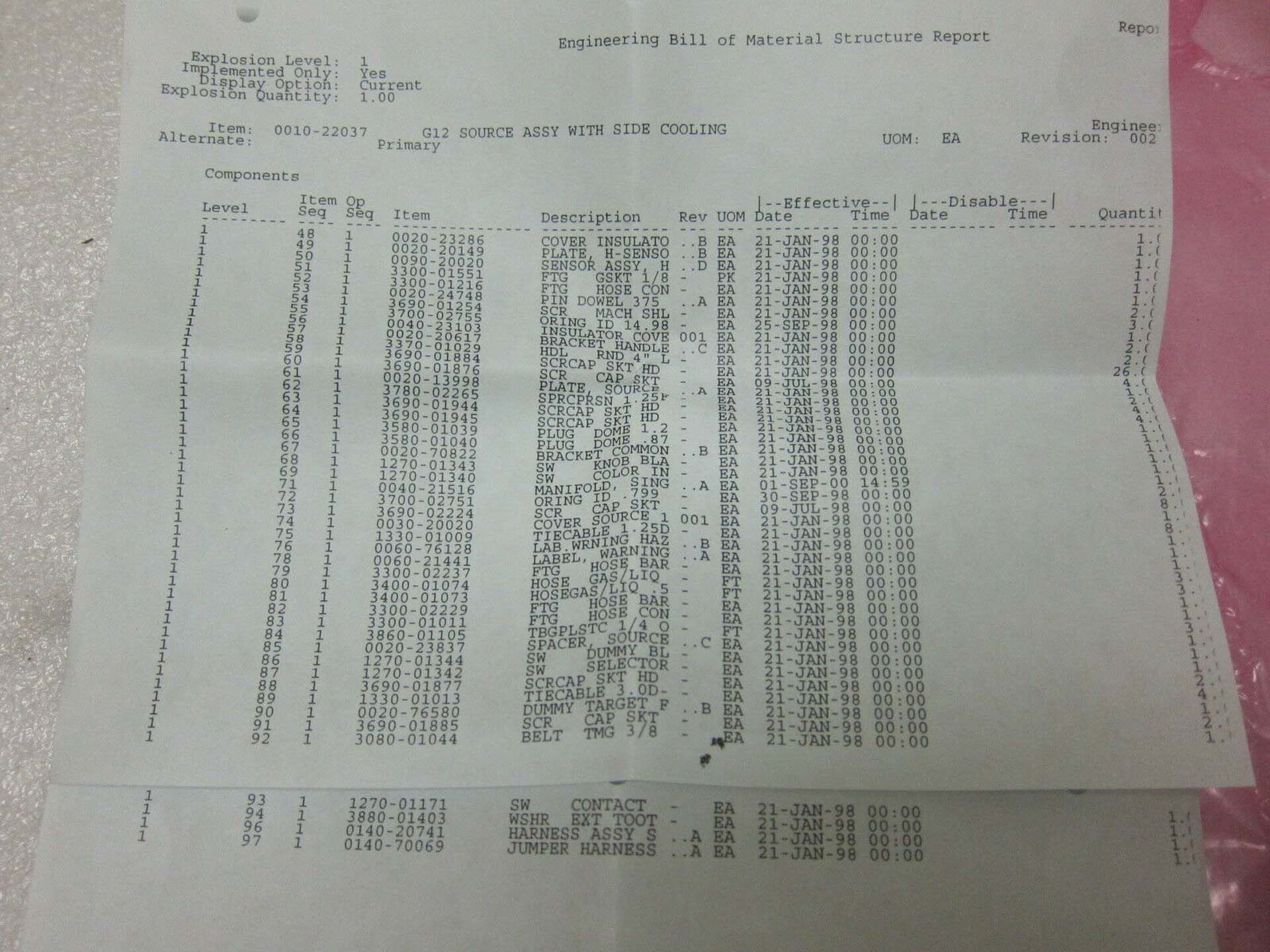 圖為 已使用的 AMAT / APPLIED MATERIALS 0010-22037 待售