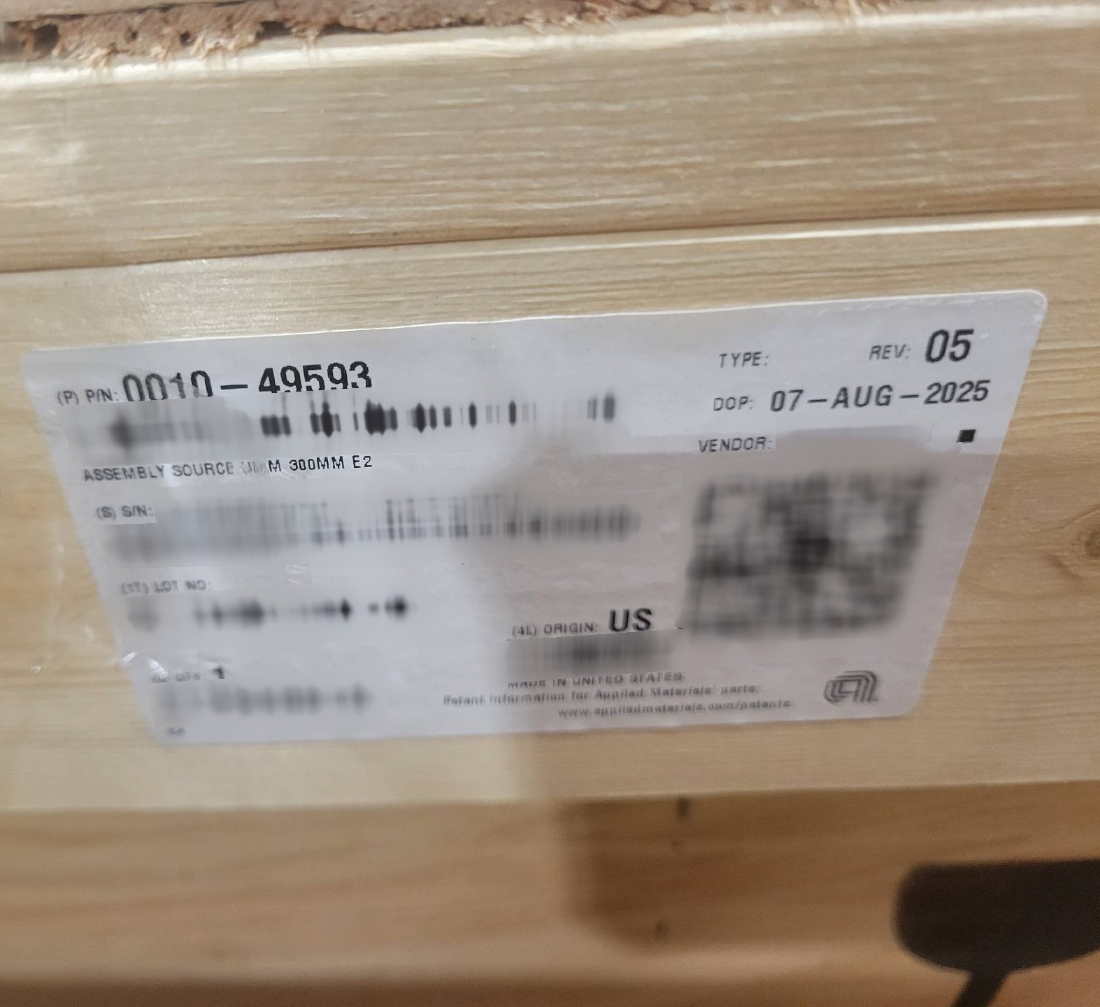 图为 已使用的 AMAT / APPLIED MATERIALS 0010-49595 待售