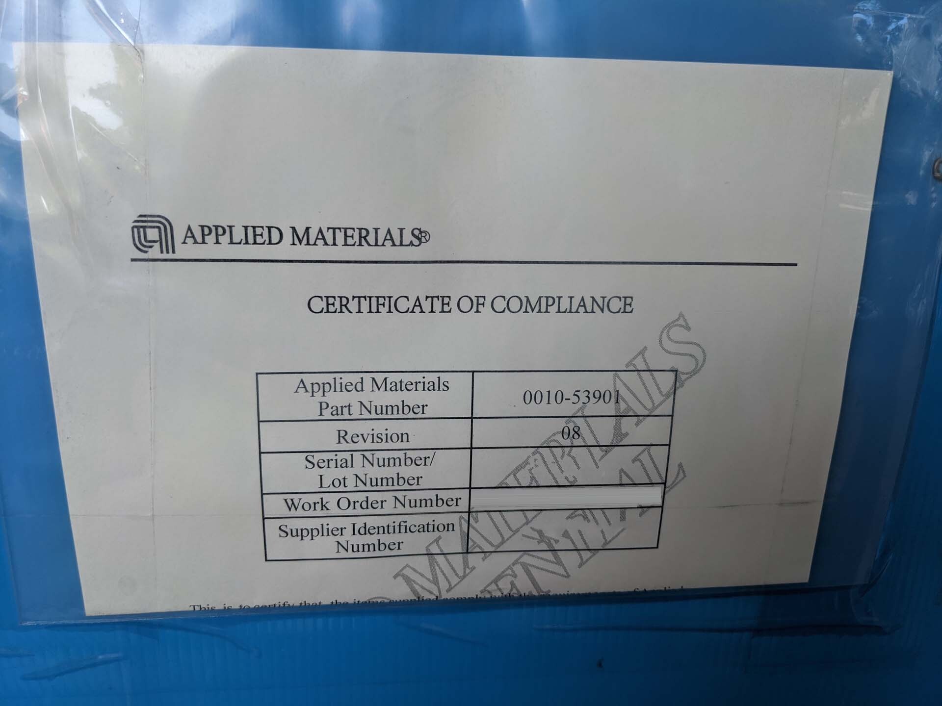 Photo Utilisé AMAT / APPLIED MATERIALS 0010-53901 À vendre