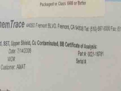 AMAT / APPLIED MATERIALS 0020-16781 #293596979