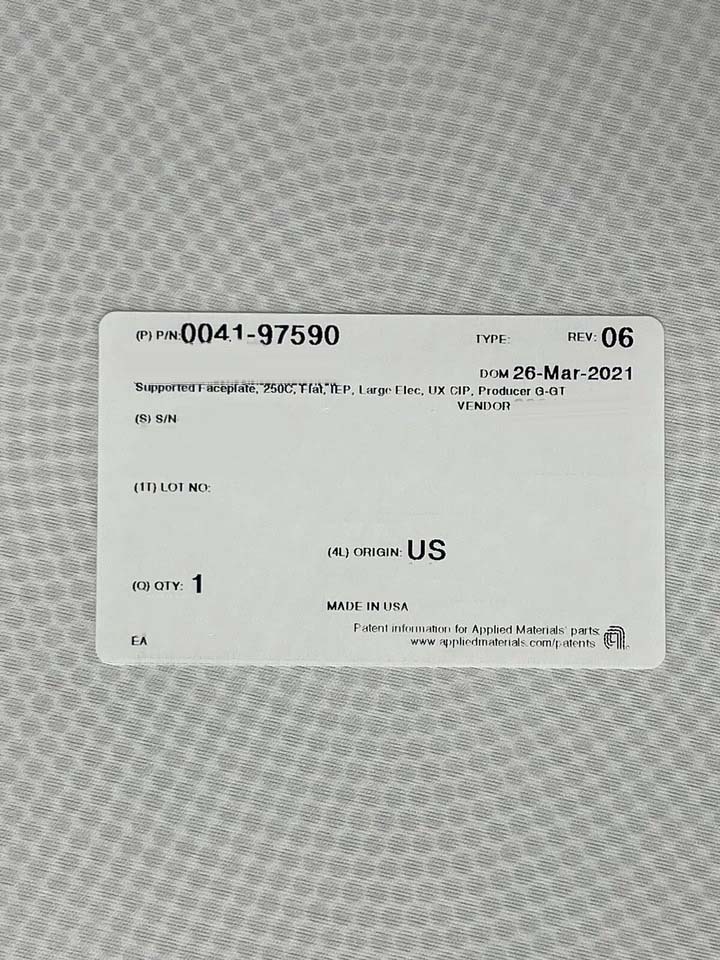 圖為 已使用的 AMAT / APPLIED MATERIALS 0041-97590 待售