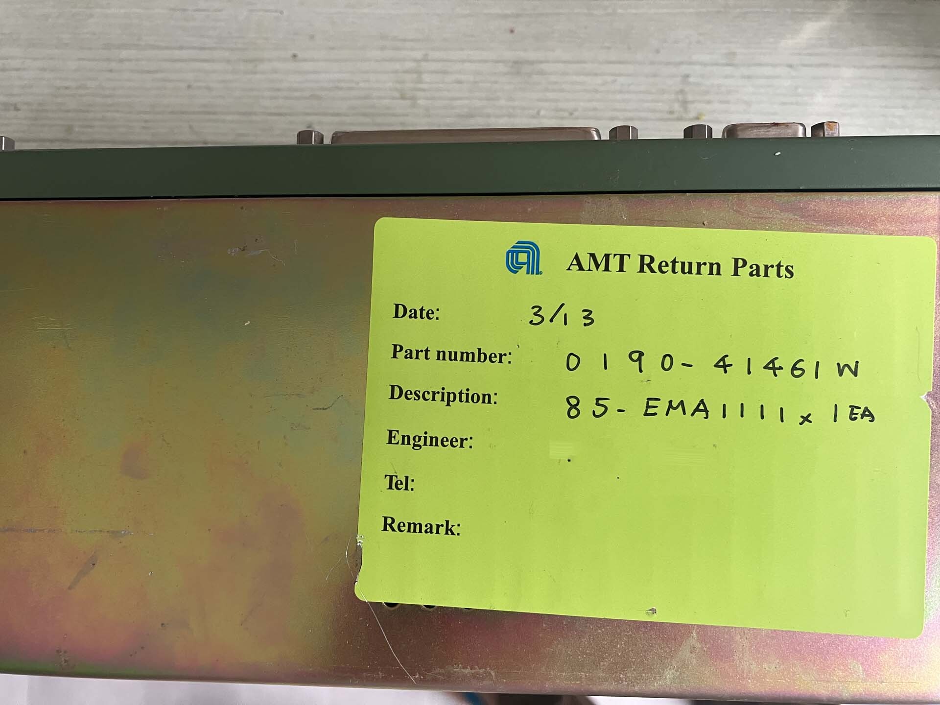 Foto Verwendet AMAT / APPLIED MATERIALS 0190-41461W Zum Verkauf