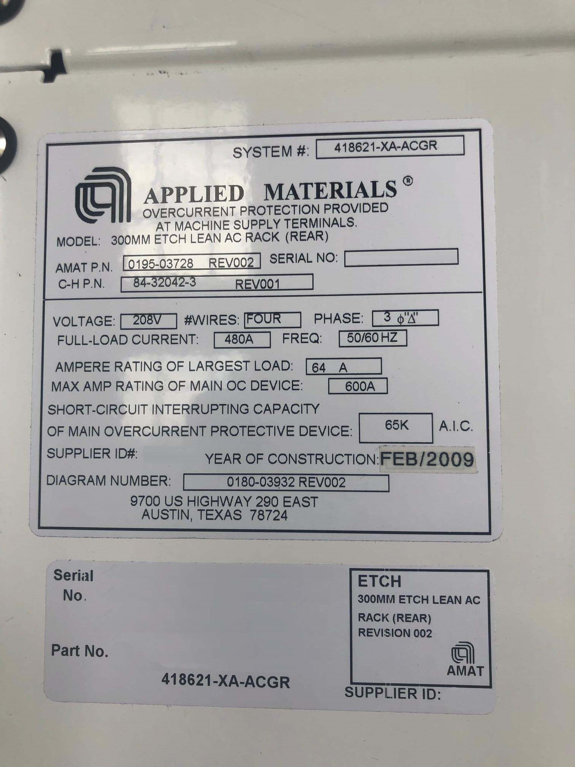 Photo Utilisé AMAT / APPLIED MATERIALS 0195-03728 À vendre