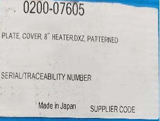 사진 사용됨 AMAT / APPLIED MATERIALS 0200-07605 판매용