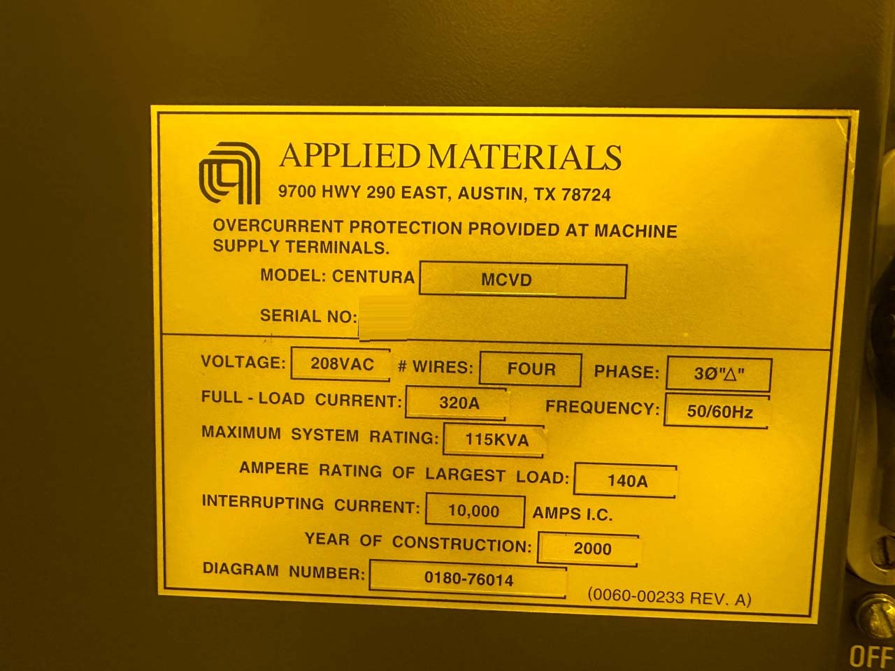 사진 사용됨 AMAT / APPLIED MATERIALS Centura MCVD 판매용