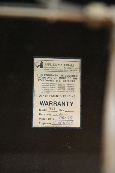 Photo Used AMAT / APPLIED MATERIALS AMC 7811 For Sale