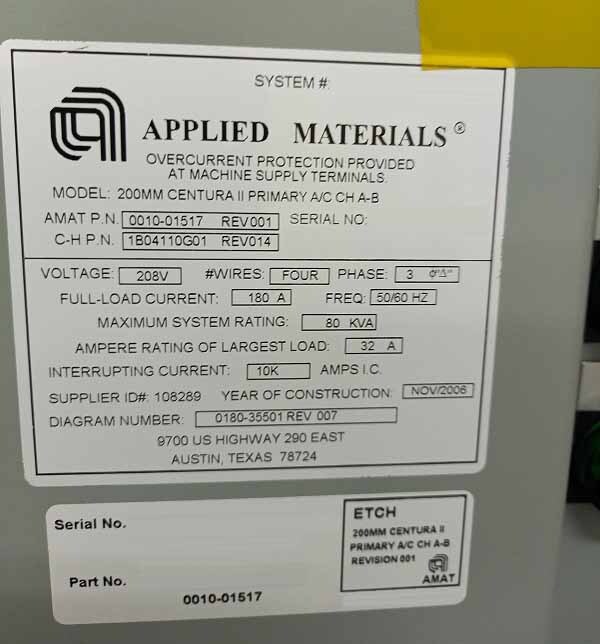 Photo Utilisé AMAT / APPLIED MATERIALS Centura DPS+ À vendre
