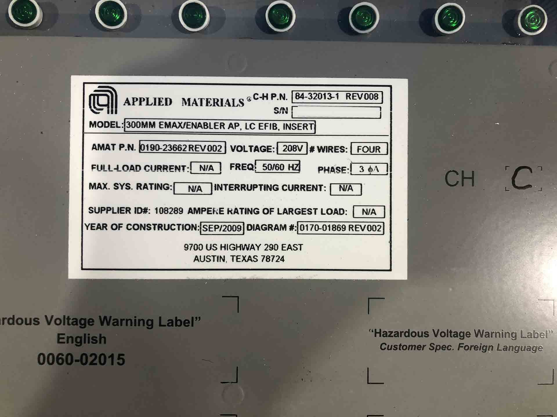 圖為 已使用的 AMAT / APPLIED MATERIALS Enabler E2 待售