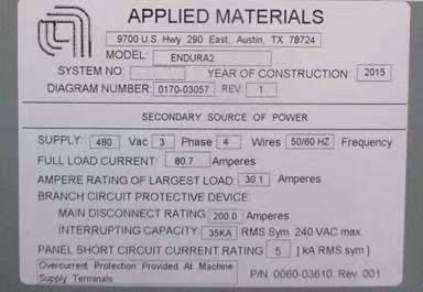 Foto Verwendet AMAT / APPLIED MATERIALS Endura 2 Zum Verkauf