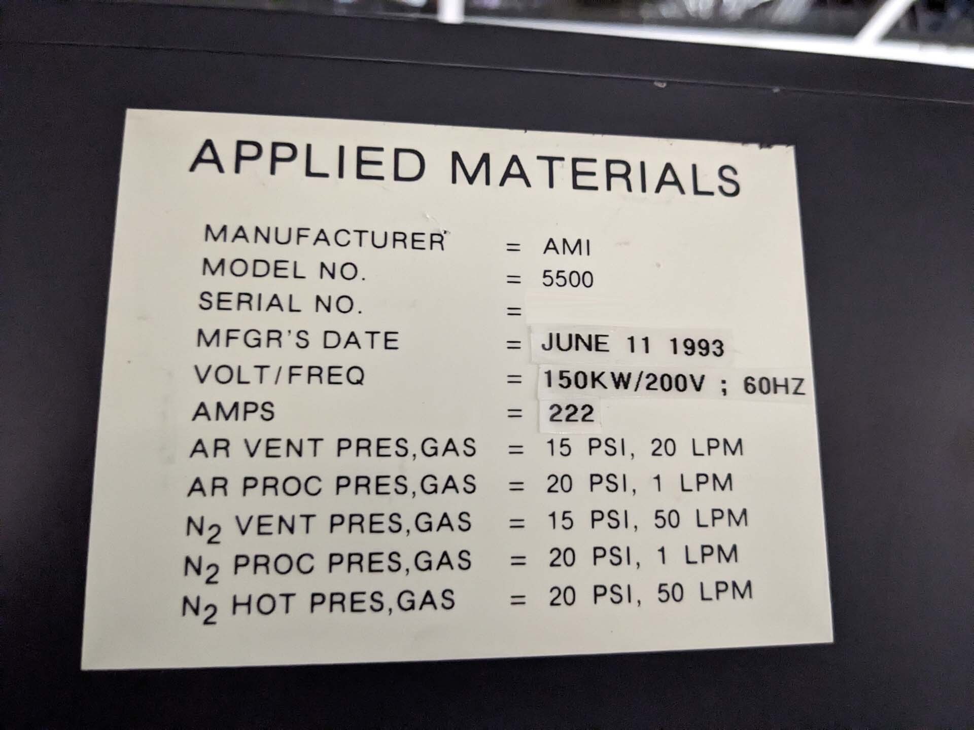 图为 已使用的 AMAT / APPLIED MATERIALS Endura 5500 待售