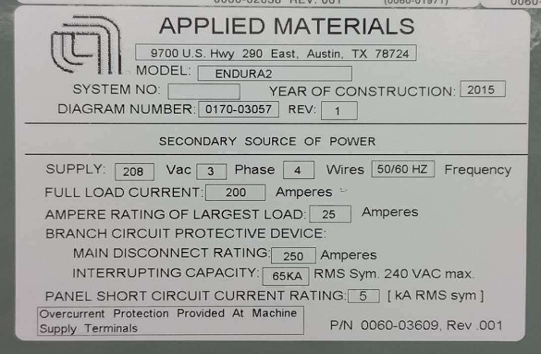 사진 사용됨 AMAT / APPLIED MATERIALS Endura II 판매용