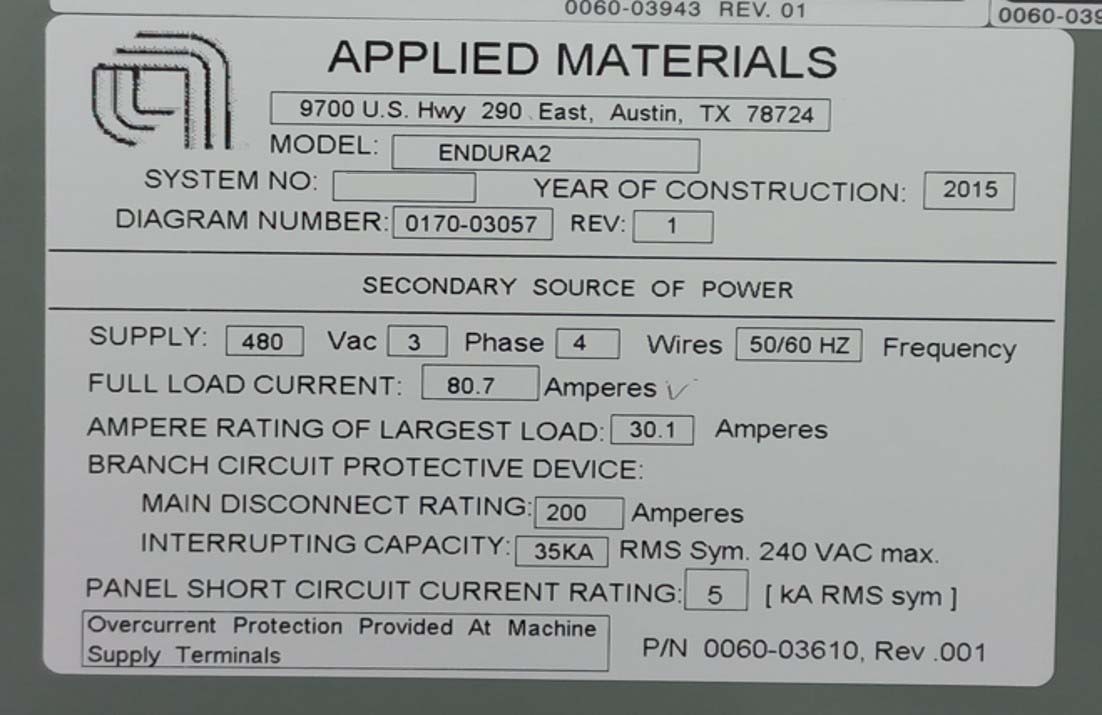 사진 사용됨 AMAT / APPLIED MATERIALS Endura II 판매용