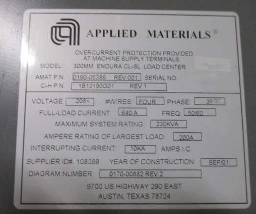 Photo Utilisé AMAT / APPLIED MATERIALS Endura SL À vendre
