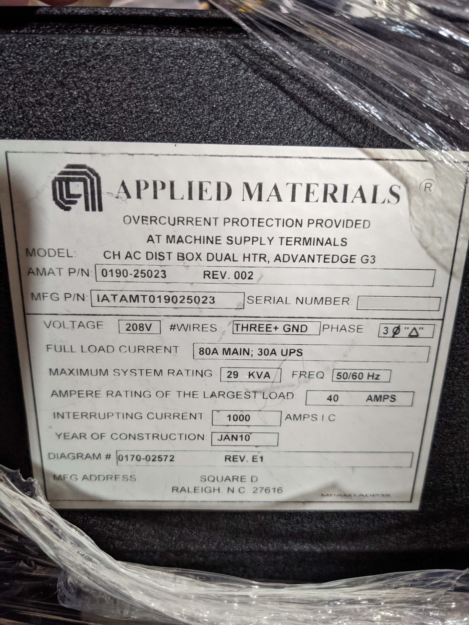 图为 已使用的 AMAT / APPLIED MATERIALS IATAMT019025023 待售