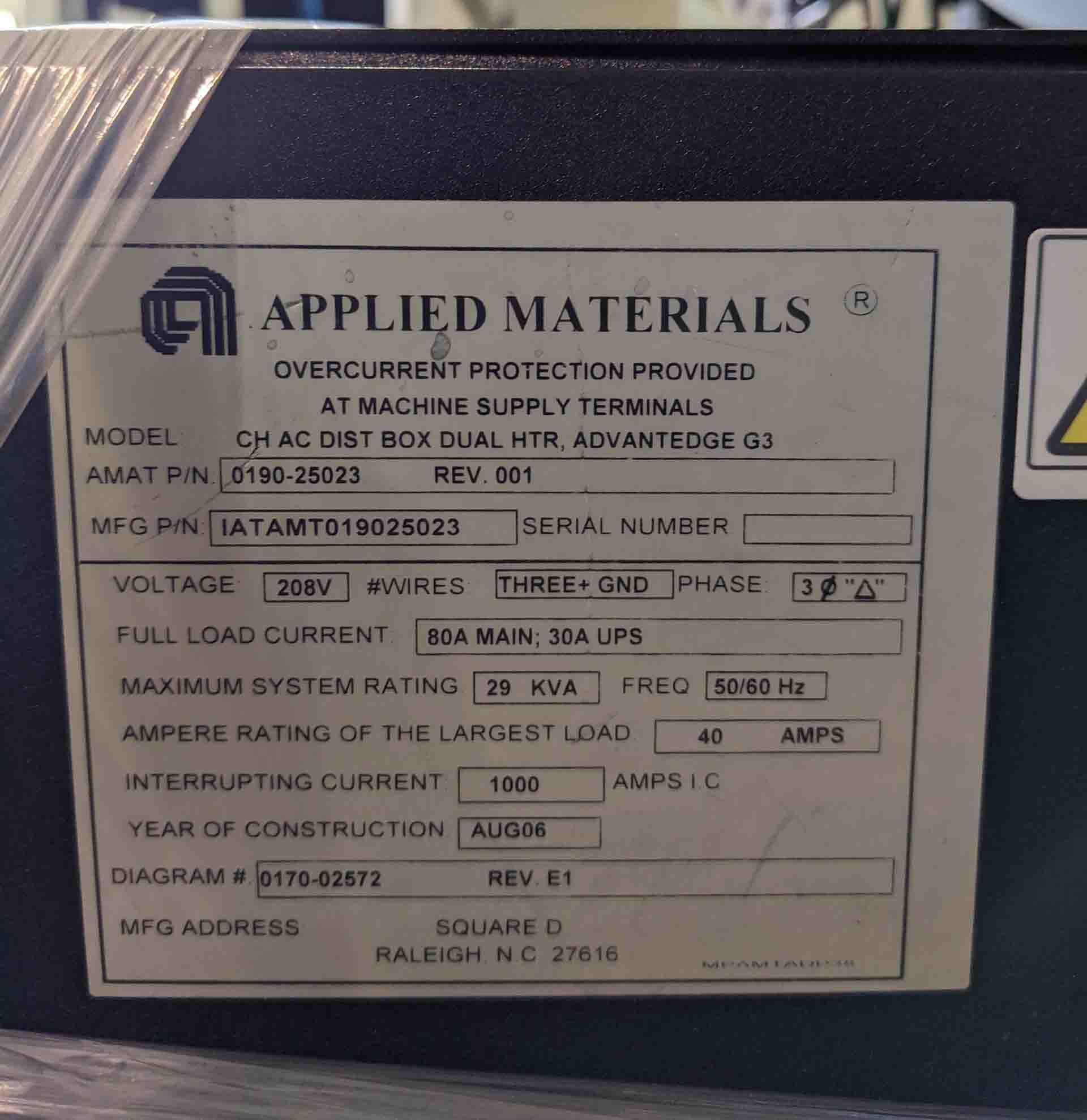 圖為 已使用的 AMAT / APPLIED MATERIALS IATAMT019025023 待售