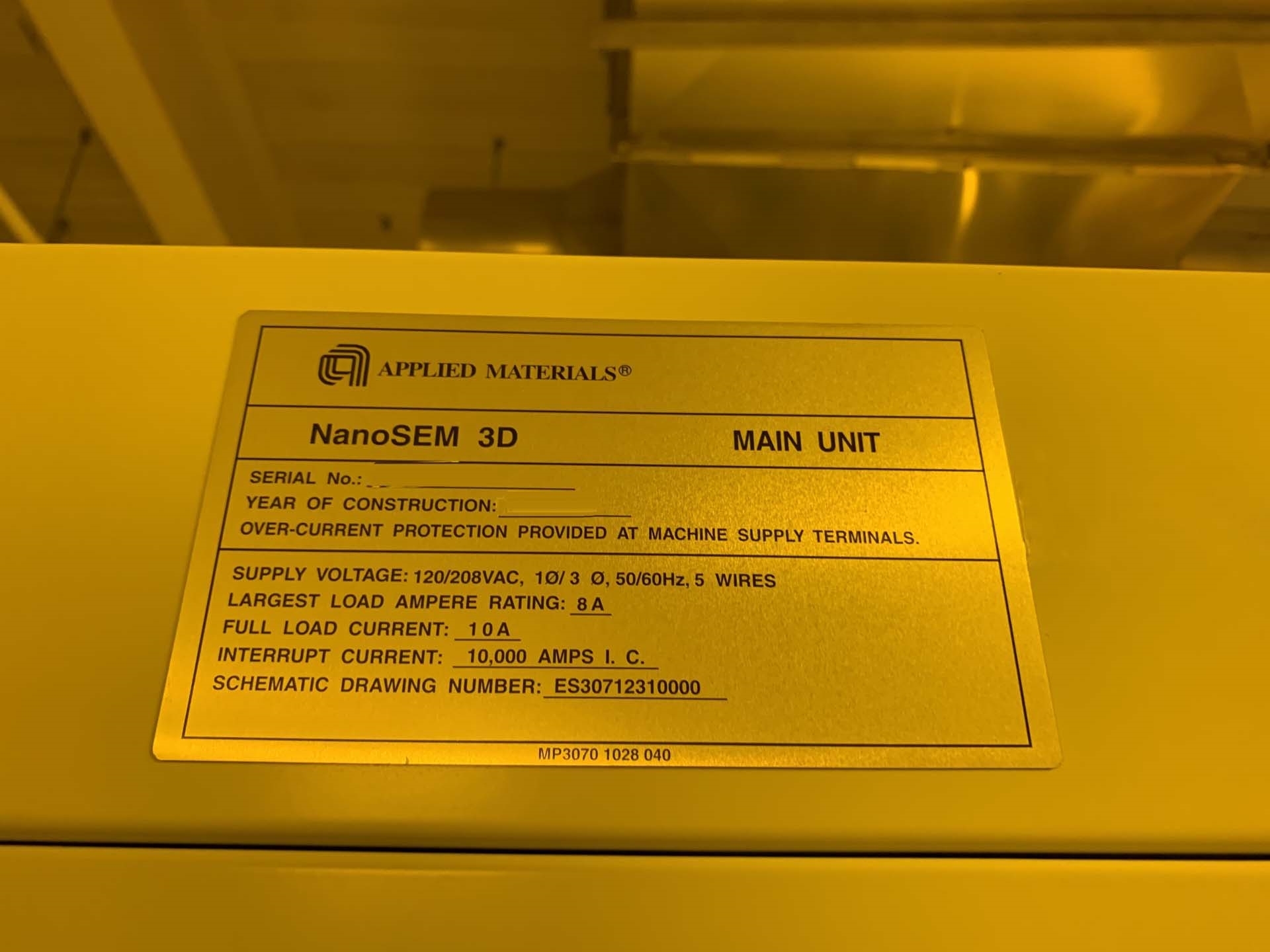圖為 已使用的 AMAT / APPLIED MATERIALS NANOSEM 3D 待售