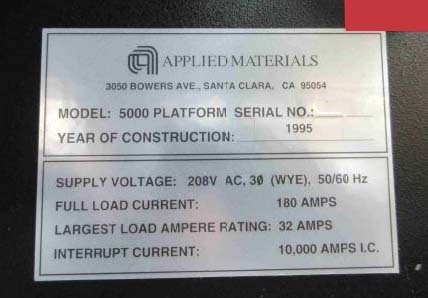 Photo Used AMAT / APPLIED MATERIALS P5000 Mark II For Sale