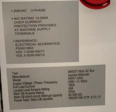 Photo Used AMAT / APPLIED MATERIALS P5000 Mark II For Sale