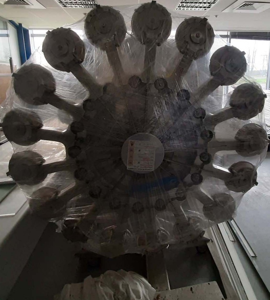 Photo Used AMAT / APPLIED MATERIALS (2) Wheels for PI 9500 Ion implanter, 8" For Sale