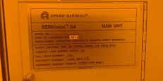 Photo Used AMAT / APPLIED MATERIALS SemVision G4 For Sale