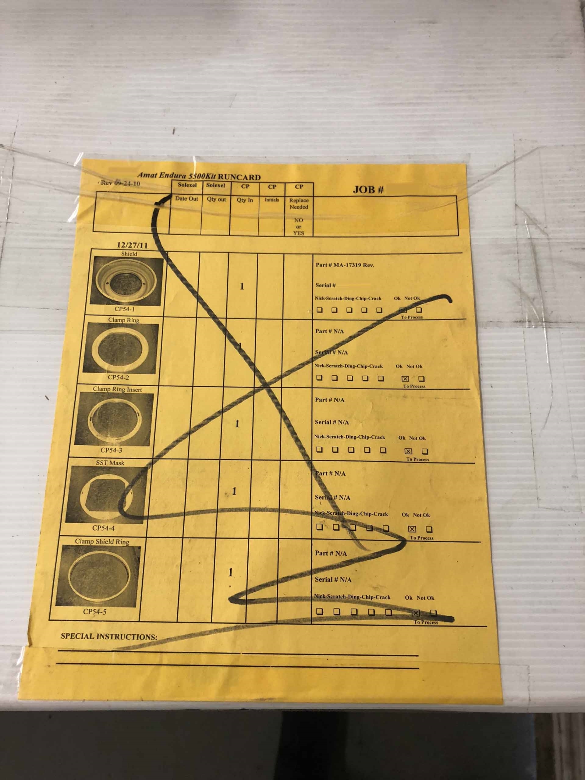 Photo Used AMAT / APPLIED MATERIALS Spare parts for Endura For Sale