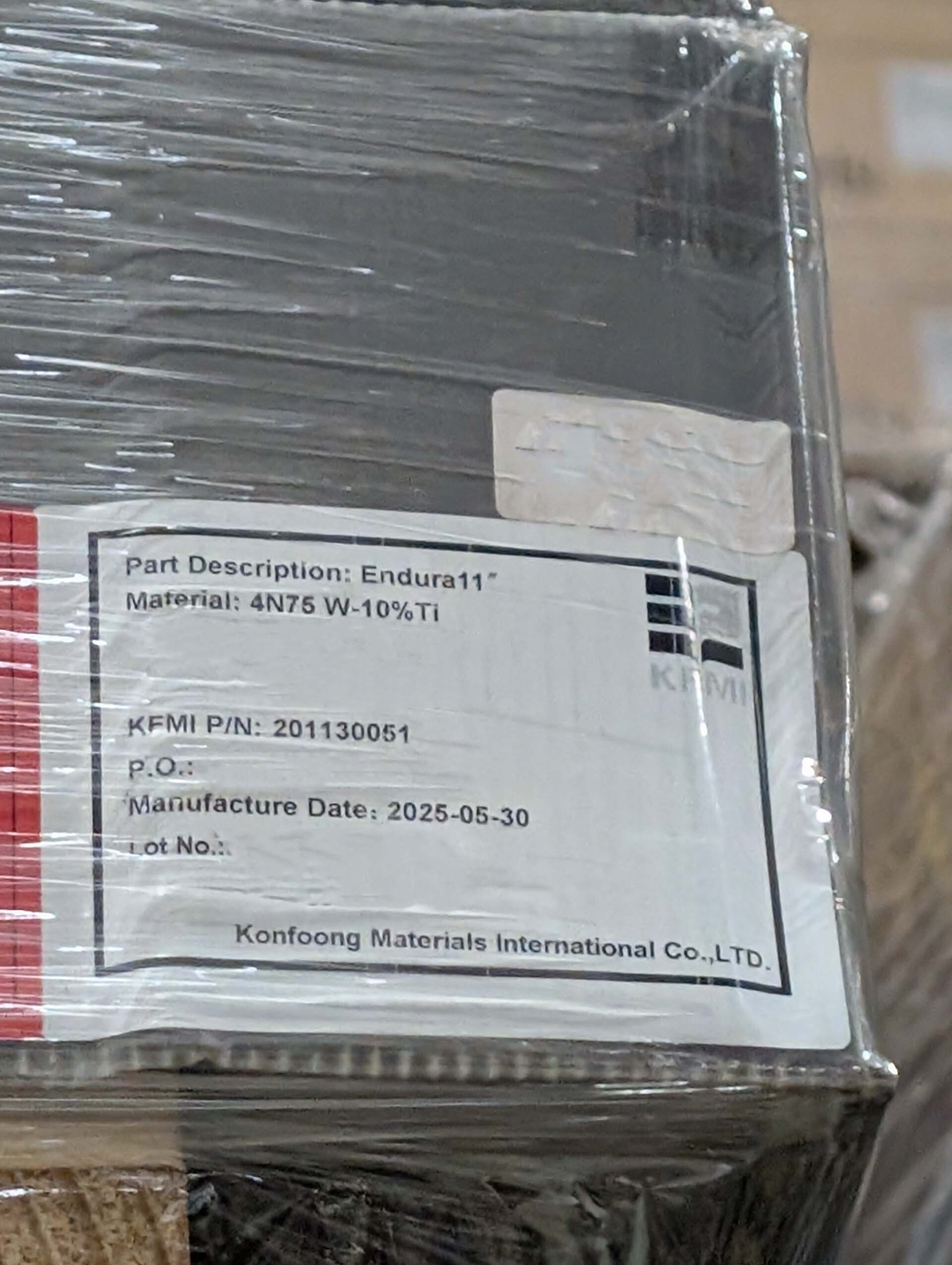 Photo Used AMAT / APPLIED MATERIALS Tungsten targets for Endura For Sale
