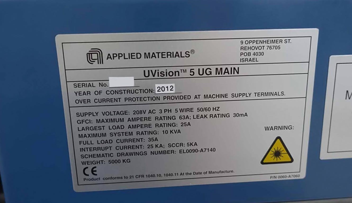 사진 사용됨 AMAT / APPLIED MATERIALS UVision 5 판매용