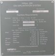 圖為 已使用的 AMAT / APPLIED MATERIALS Varian VIISion 200 待售