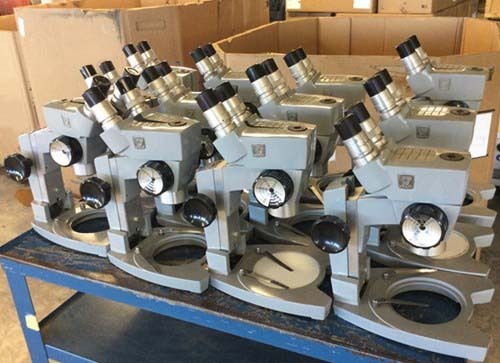 AMERICAN OPTICAL Lot of (12) Microscopes 현미경 판매 가격 #293659683에 사용됨 ...