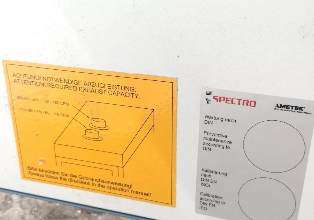 Foto Verwendet AMETEK / SPECTRO Arcos FHS 12 Zum Verkauf