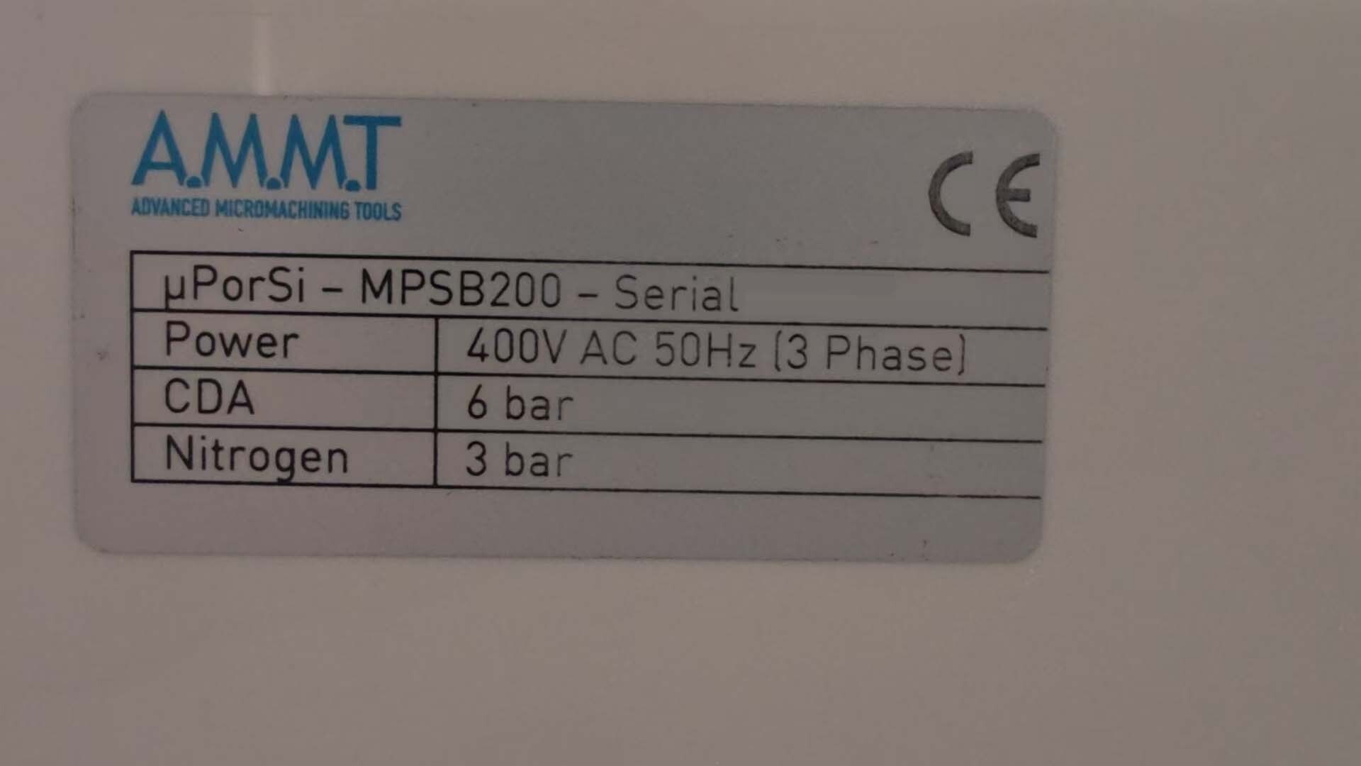 Foto Verwendet AMMT MPSB 200 Zum Verkauf