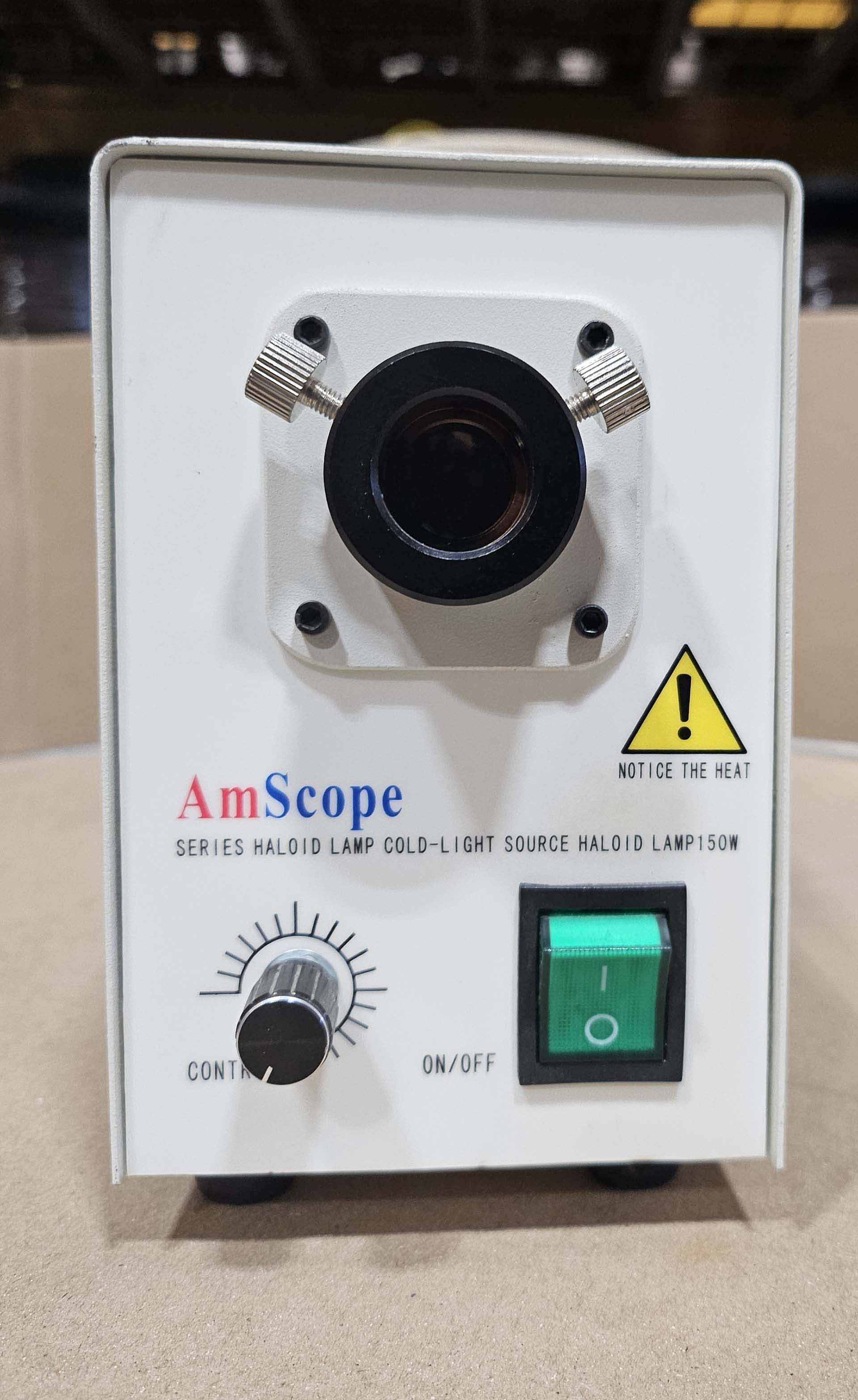 フォト（写真） 使用される AMSCOPE Fiber optic illuminator 販売のために