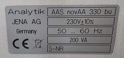 Foto Verwendet ANALYTIK JENA AAS novAA 330 Zum Verkauf