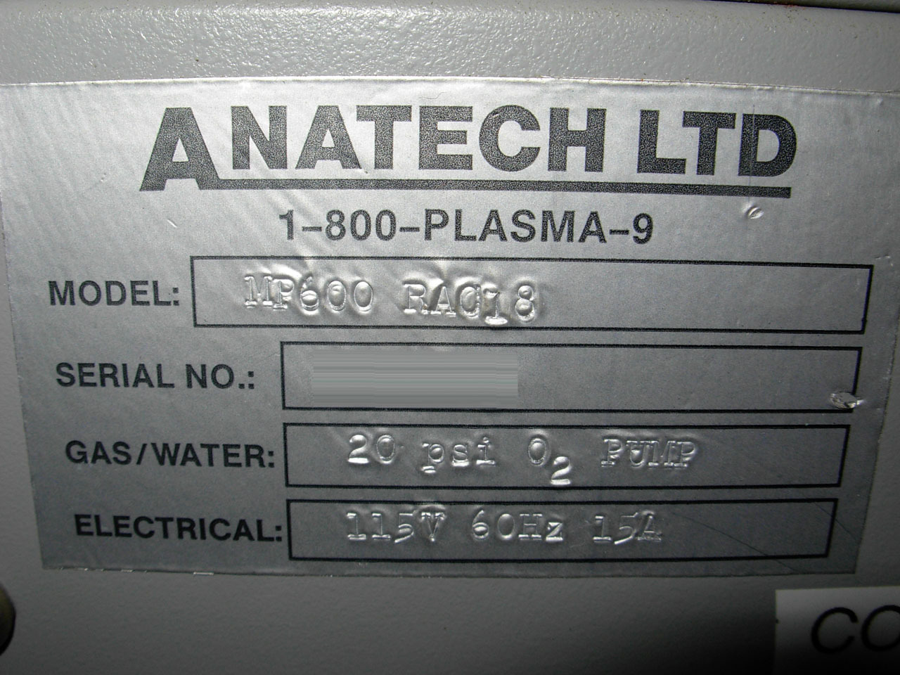 图为 已使用的 ANATECH P600 待售