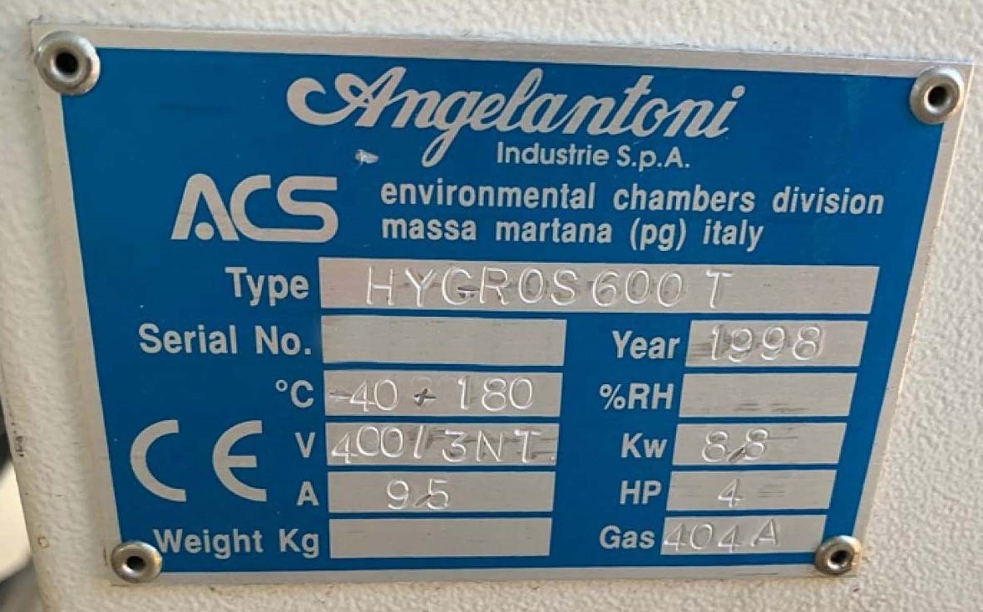 圖為 已使用的 ANGELANTONI / ACS Hygros 600 T 待售
