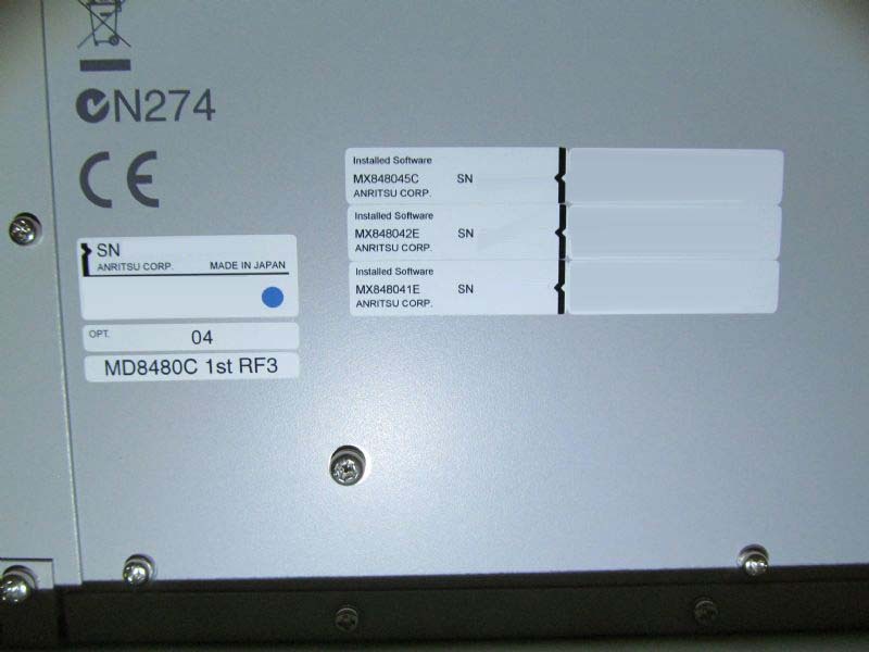 圖為 已使用的 ANRITSU MD8480C 待售