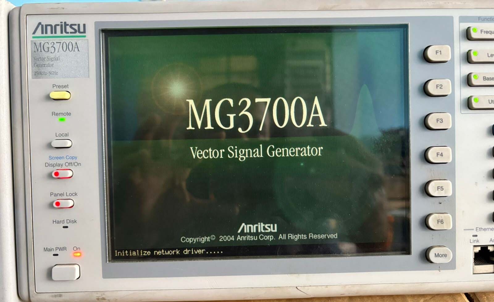 圖為 已使用的 ANRITSU MG3700A 待售