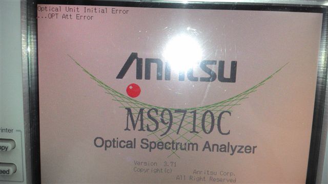 圖為 已使用的 ANRITSU MS9710C 待售