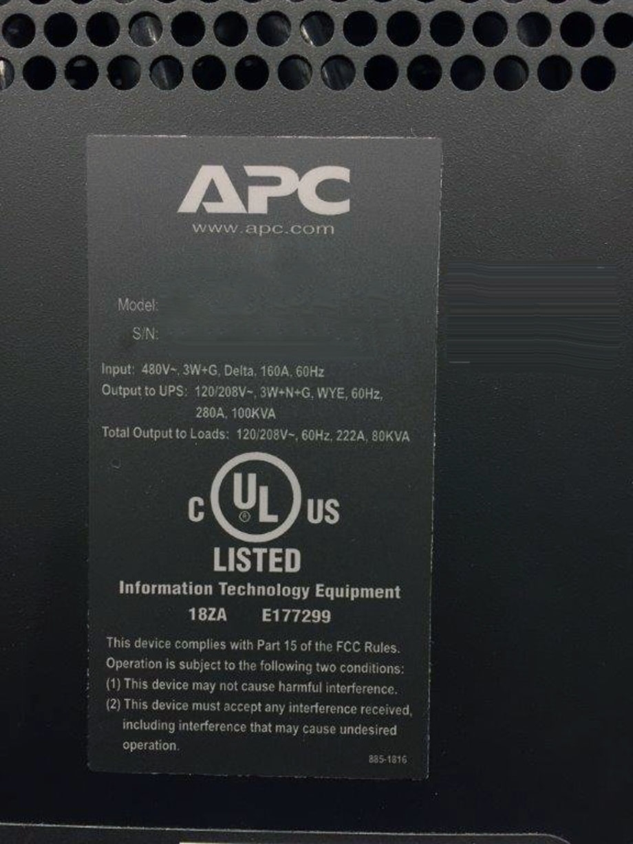 圖為 已使用的 APC OG-PD80G6FK1-M 待售